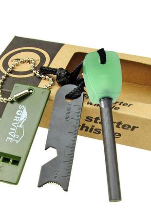 Походное огниво кресало strike fire+свисток в подарок