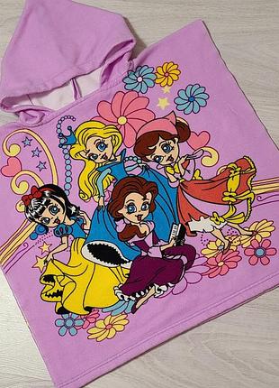 Рушник накидка з капюшоном для дівчинки.