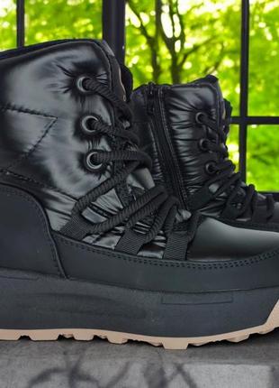 Ботинки зимние clibee арт.561b, черный