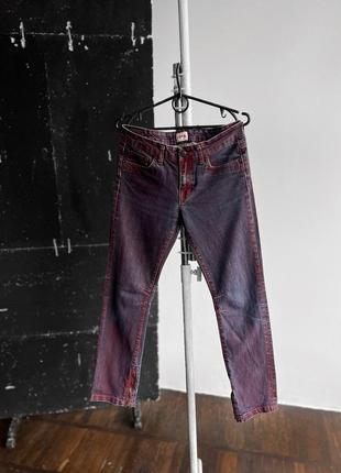 Edwin tokyo japan womens vintage 90s purple skinny slim jeans женские, винтажные джинсы слим