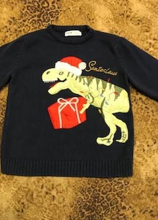 Новогодний свитер, кофта 6лет 116см