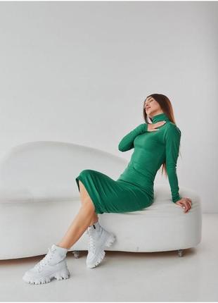 Тепла сукня- гольф, теплое платье-гольф