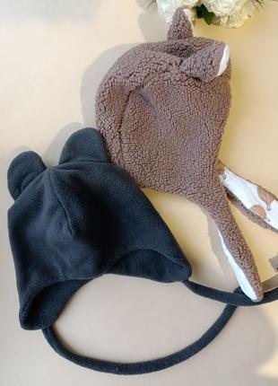 Шапка тепла вушками для новонароджених