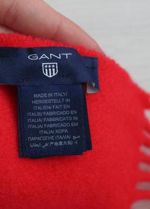 Неймовірно красивий та яскравий,вовняний шарф gant made in italy