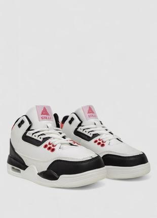 Зимові кросівки чоловічі біло-чорні на хутрі