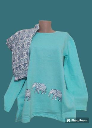 Пижама женская хлопок на байке asma турция 42,44