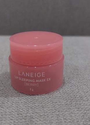 Бальзам-маска для губ laneige mini, 3ml оригінал корея