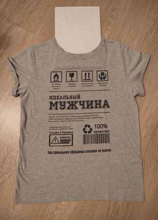Нова футболка сіра (розмір l).