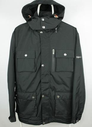 Демісезонна люкс куртка ermenegildo zegna sport bandouliere store hooded jacket black