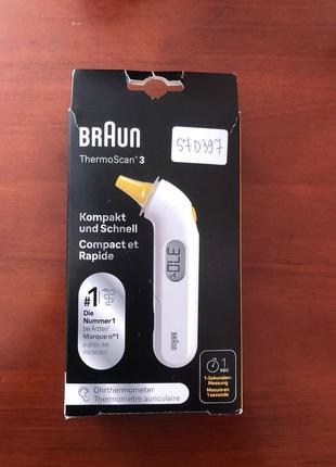 Новий! електронний термометр braun termoscan 3