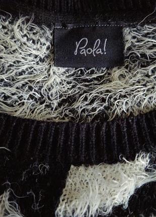 Пушистый теплый свитер размера l2 фото