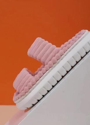 Розовые тапочки женские / пушистые тапочки женские / мягкие тапочки розовые