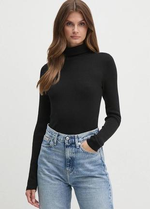Свитер кофта водолазка гольф calvin klein, оригинал! цена указана с пониженкой!
