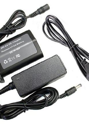 Мережевий адаптер ack-e4 (ac-e4+dr-e4) для canon eos 1d mark iii, 1d mark iv, 1d x, 1d x mark ii живлення від мережі