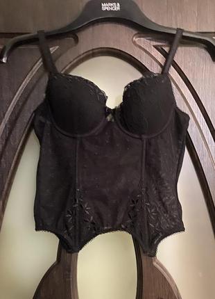 Шикарний, ажурний, корсет, в чорному, кольорі, від дорогого бренду: sorbet boutique 🫶
