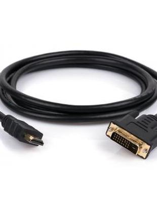Кабель мультимедійний hdmi to dvi 24+1 1.8m vinga (vcphdmidvi1.8)