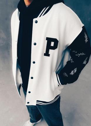 Бомбер з принтом