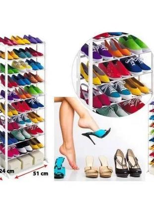 Полка для обуви amazing shoe rack на 30 пар3 фото