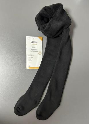 Детские махровые колготки (черные)