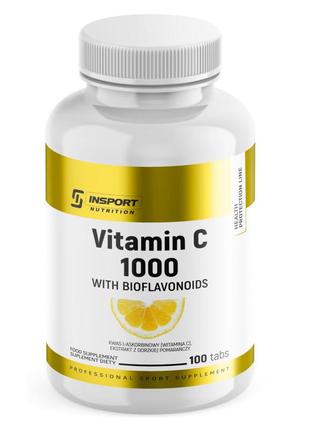 Витамин с + биофлавоноиды 100 таблеток insport nutrition