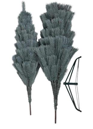 Елка искусственная литая 1.1 м косовская голубая