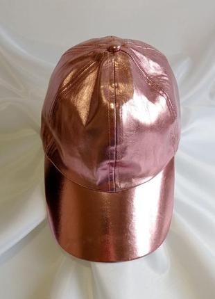 Бейсболка розовая с напылением
