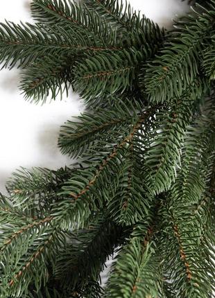 Хвойная литая гирлянда 2 м зеленая ветки елки