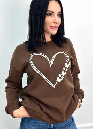 ‼️теплый свитшот на флисе до 56 размера