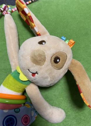 Іграшка брязкальце для малюків 28 см собачка 2