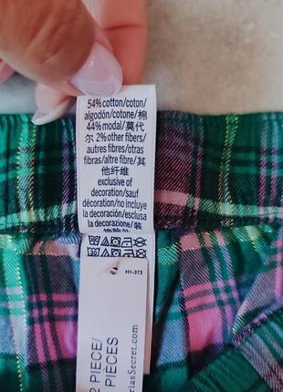 Victoria´s victorias secret виктория сикрет пижама, костюм для сна flannel jogger tee-jama set10 фото