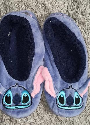 Мега теплые, красивые тапочки стоп, stitch disney 35 р-р 22 см