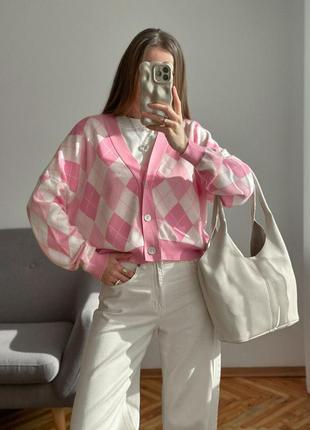 Розовый кардиган primark
