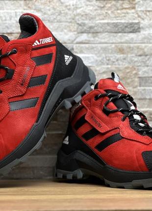 Кроссовки термо зимние adidas terrex gore-tex red