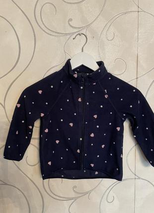 Флиска флисовая кофта на замке h&amp;m 3/4 года