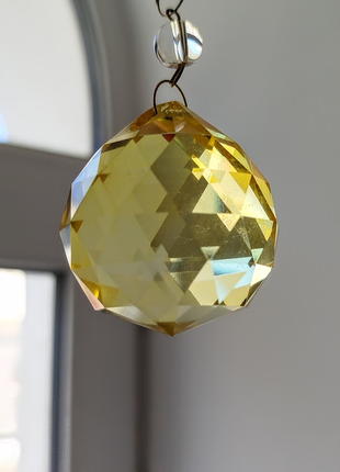 Хрустальная линза подвеска шарик хрусталь для люстры светильника