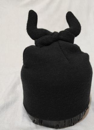 Шапка вязаная черная bershka