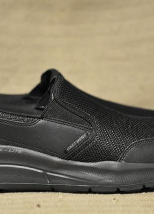 Легкі чорні фірмові кросівки skechers relaxed fit: equalizer 5.0 42 р. (27 см.)
