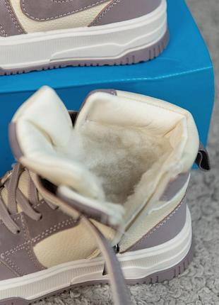 Детские ботинки nox beige/purple 5