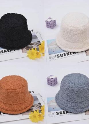 Нові жіночі демісезонні плюшеві панами нові якісні панамки