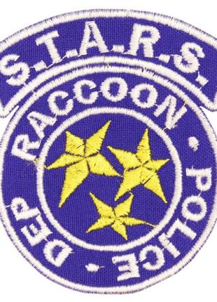 Wotan шеврон resident evil "s.t.a.r.s. racoon police-dep" синяя 7,5х7 см