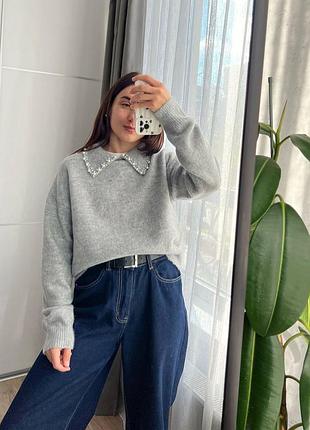 Светр з комірцем від new look🩶дуже гарний!😍