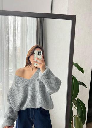 Светр стильний сірий від zara🩶 шикарний!😍