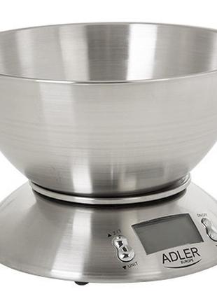 Ваги кухонні adler ad-3134 5 кг