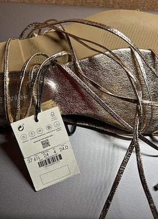 Босоніжки золоті бершка