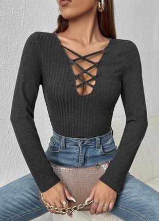 Шикарна водолазка светрик в рубчик рр хс-с