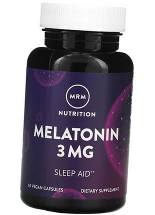 Мелатонин в капсулах, melatonin 3, mrm 60вегкапс (72122006)