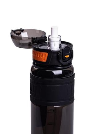 Бутылка для воды houo спортивная 750 мл с флип крышкой черная