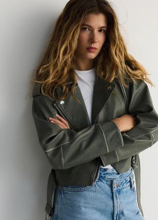 Куртка из искусственной кожи