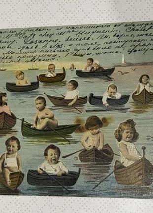 Kinder dachspatzen открытка serie 303 винтаж