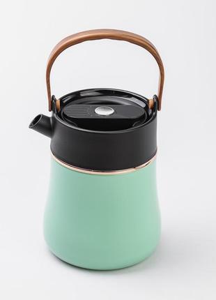 Чайник термос із датчиком температури та вакуумною ізоляцією 700 мл м'ятний